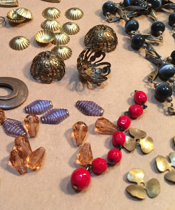 vintage jewelry beads and findings
